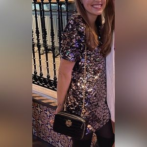 Red Dress Boutique- Sparkly purple/pewter Dress